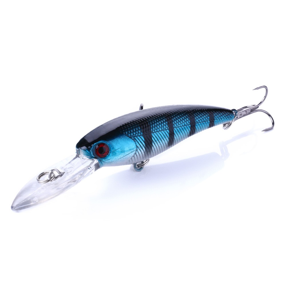 HENGJIA 8pcs 9cm/8.3g minnow umpan pancing 9cm/8.3g memancing buatan swimbait fishing lure bass bait