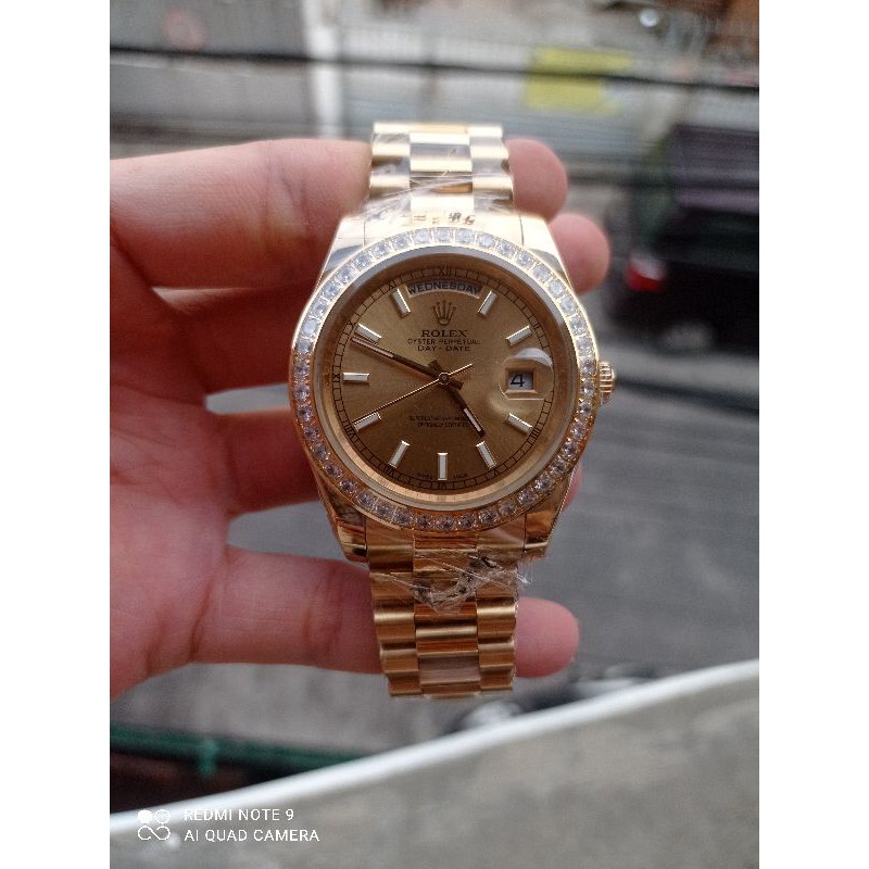 Jam Tangan Rolex Oyster Perpetual Day-Date 40mm NOB AR 904L Swiss Eta