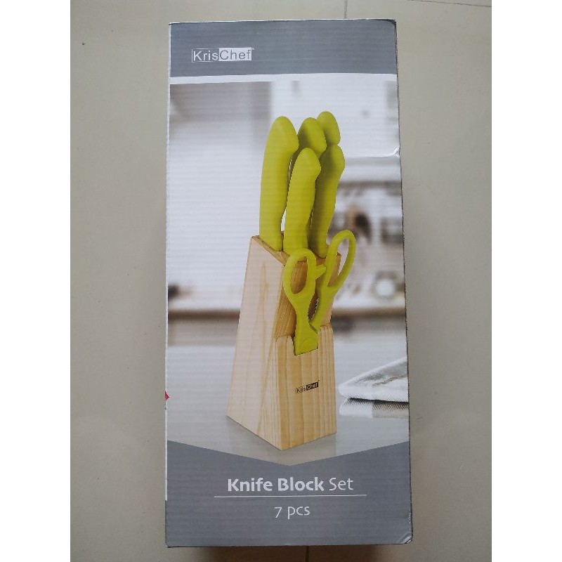 Krisbow Krischef Knife Block Set 7pcs