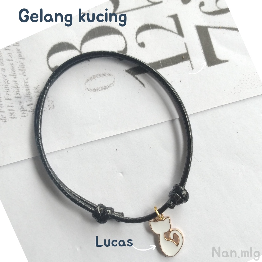 Gelang Kucing Gelang Tali Charm Kucing