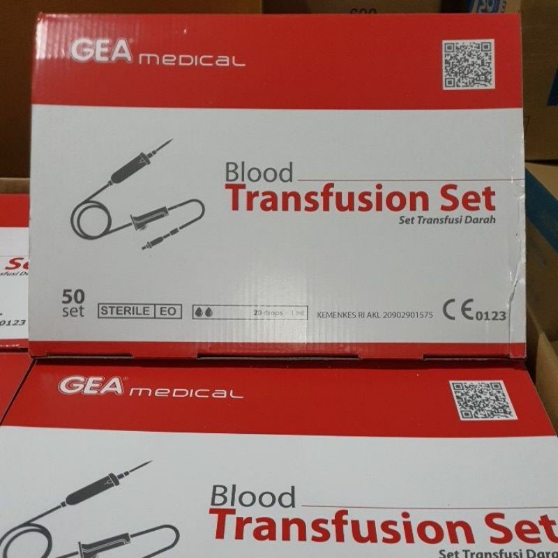 1BOX isi 50PCS - Blood Transfusion Set GEA - Transfusi Darah