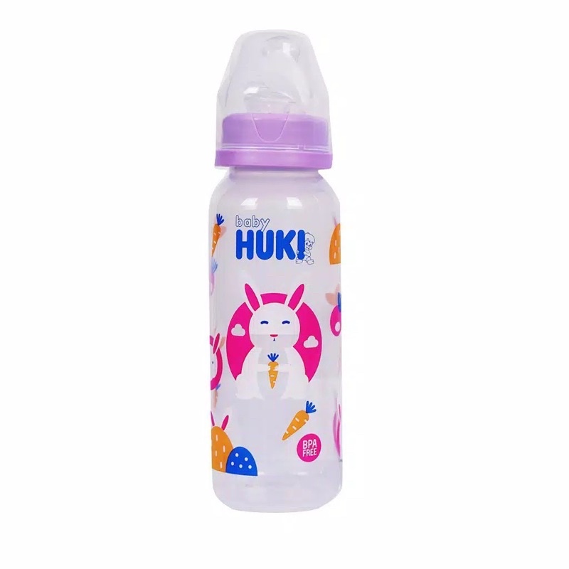 Botol Susu Bayi Huki Besar 240ml/BOTOL BAYI Dot Gepeng BAHAN 100% ECO-FRIENDLY (RAMAH LINGKUNAN)G