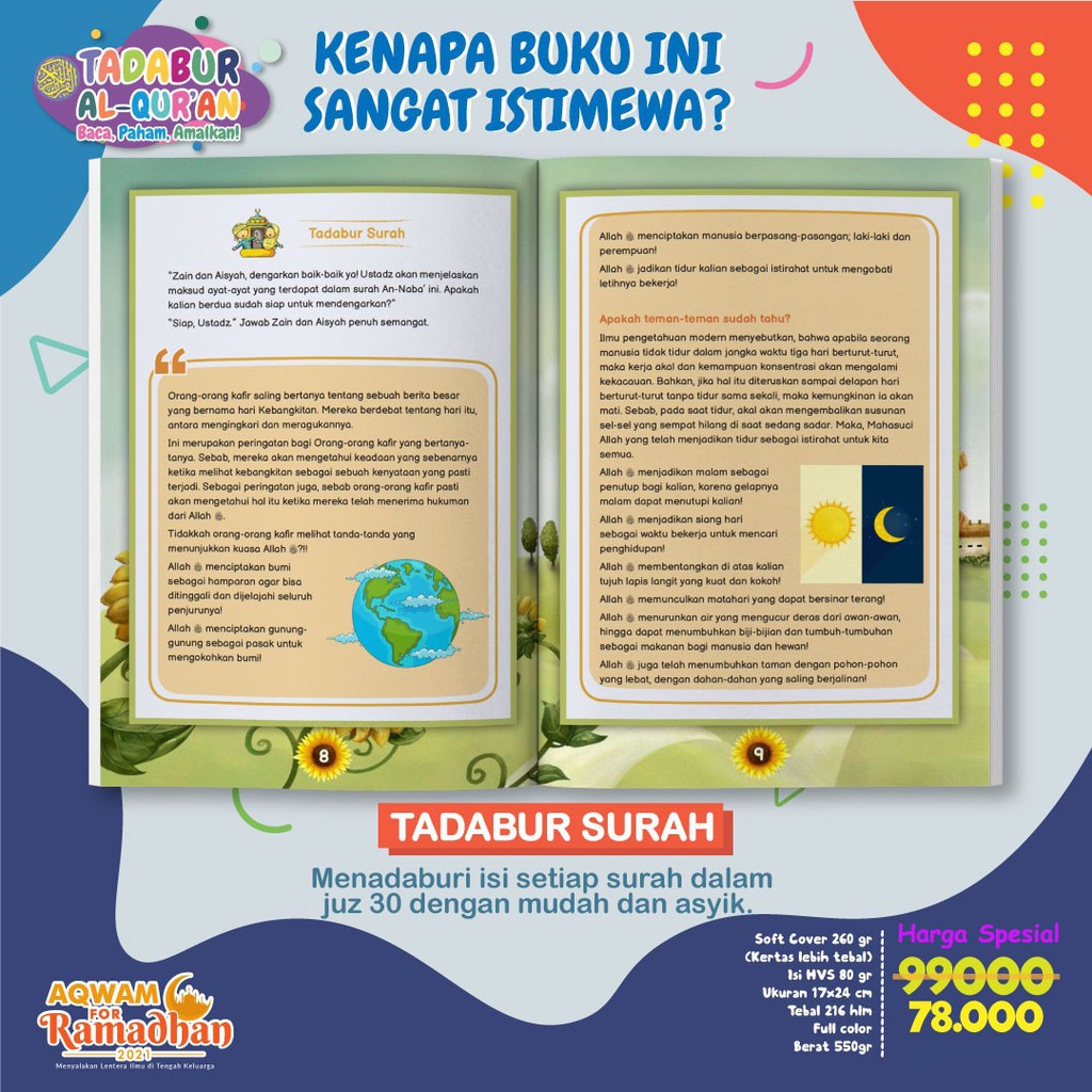 Buku Tadabur Juz Amma For Kids (Juz 30)