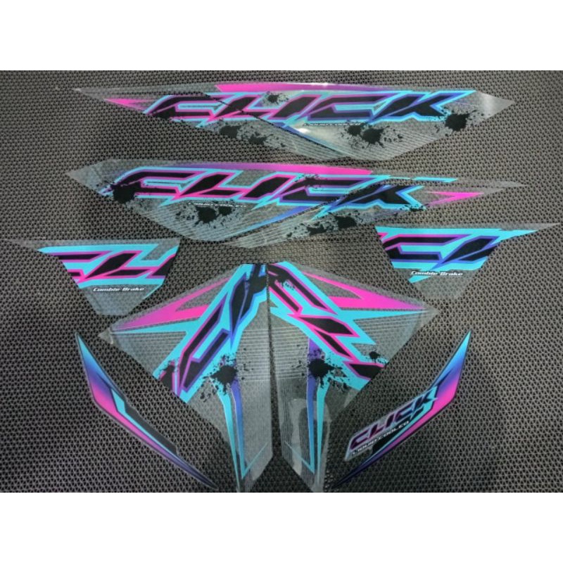 Striping Vario Led Old 125 150 Transparan Custom List Rainbow Sticker Transparan Vario Led Old Tahun
