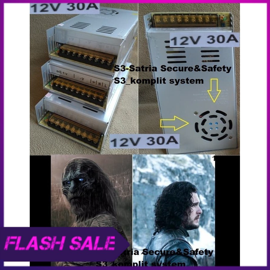 Power supply switching 12V 30A