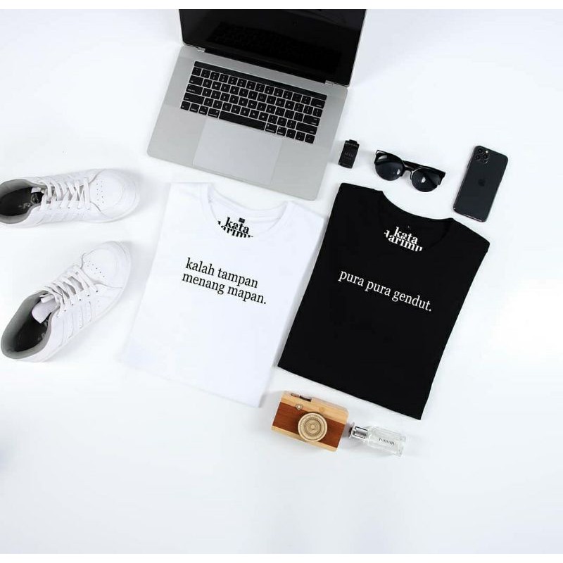 KAOS CUSTOM KATA KATA / KAOS LUKIS / KAOS KATA KATA / KAOS HITAM PUTIH