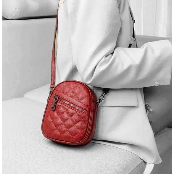 ZIE.STORE11 NEW ARRIVAL !! Tas Selempang Bahu Mini Wanita Terbaru Tas Mewah Wanita Tas VIral Tas Bahan Kulit Jeruk Tebal