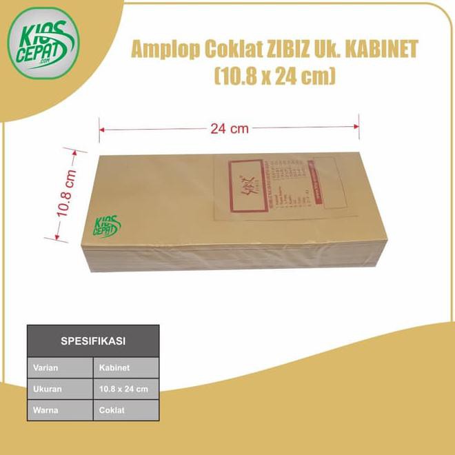 

Amplop Coklat Ukuran Kabinet (1Pack Isi 100Pcs)