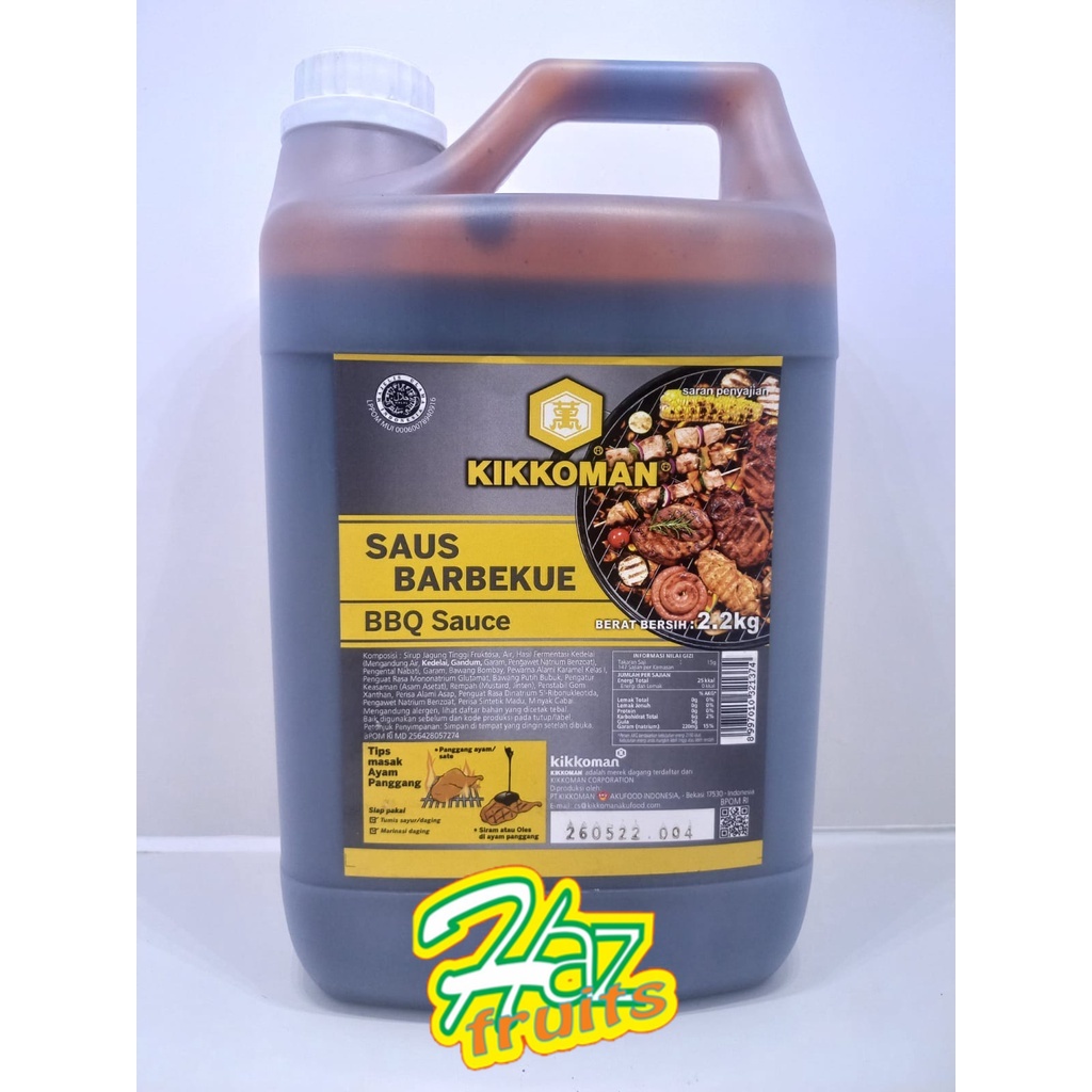 

KIKKOMAN SAUS BARBEKUE -BBQ SAUCE JERIGEN 2,2 KG