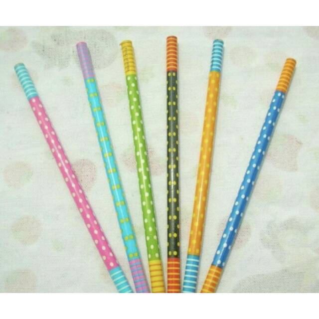 

Pensil Serut Polkadot Warna-Warni