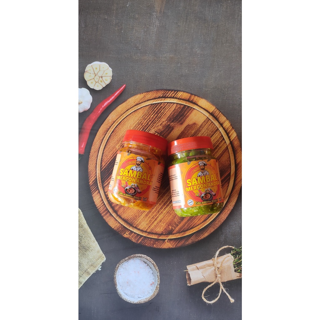 

Sambal Mercon / Sambal Mercon Andra / Sambal Bawang / Sambal Mercon Cumi / Sambal Ijo / Sambal Ijo Cumi / Sambal Mercon Terasi / Sambal Mercon Pete
