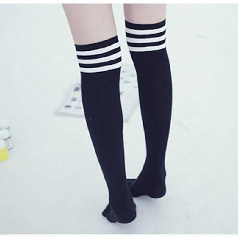 【Wetrose】Japanese College Style Student Over Knee Football Long High Lolita JK Seifuku Stocking Stoking