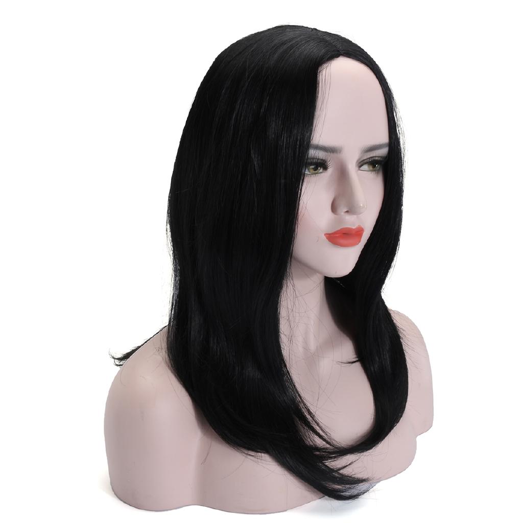  Wig  Rambut  Palsu Sintetis Model Lurus Panjang  14 Tahan 