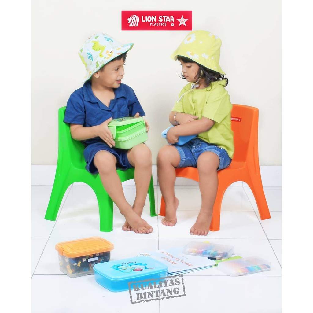 Bangku Sender Anak Medium Lion Star Tempat Duduk Plastik Child Chair G-1 Kursi Jongkok Balita Murah