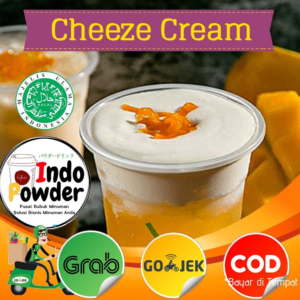 PREMIUM Cheese Cream Powder 1Kg - Cream Cheese Powder - Bubuk Cheese Cream 1 Kg - Bubuk Cream Cheese