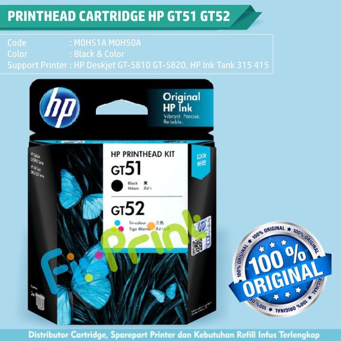 Head Cartridge Printer Ink Tank HP 115 315 415 GT5810 GT5820 319 419 FPS826