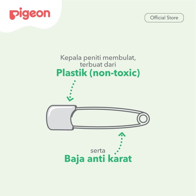 Pigeon Safety Pin S &amp; L Peniti Bayi Pigeon