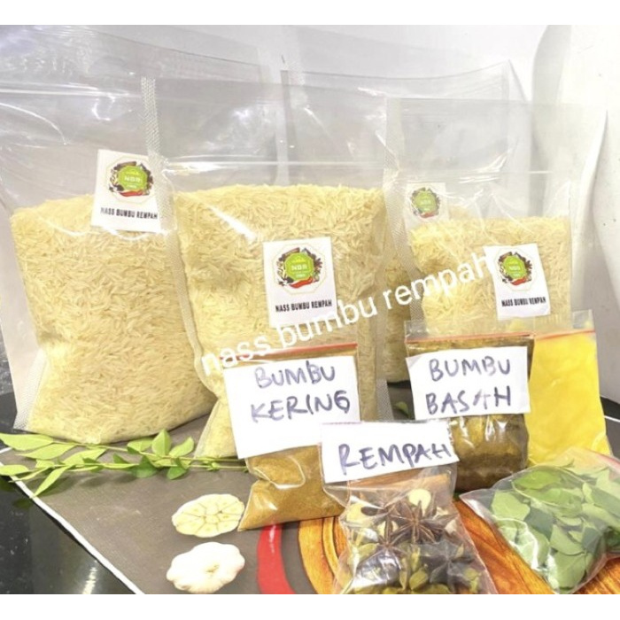 

Ready- Beras Basmati 500 Gr + Bumbu Mandhi Instant Lengkap Nass Bumbu Rempah