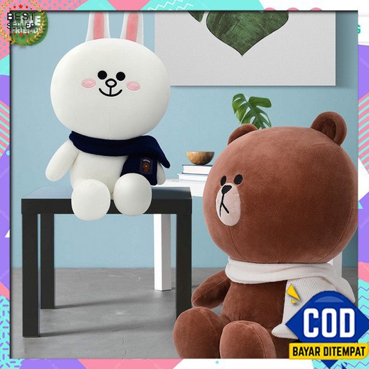 Boneka Bantal Guling Kucing Furyu Cat Hoki Super Jumbo Lucu, Halus, Le Terbaru  Boneka Brown Da