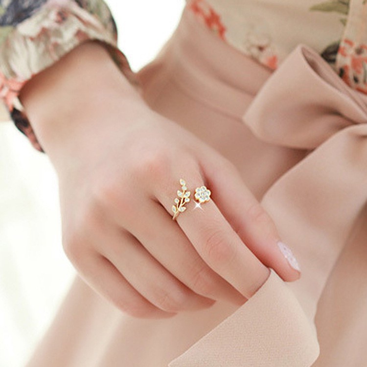 ✅COD Cincin Adjustable Untuk Wanita Rings Mini Bunga Fashion Aksesoris / Cincin Bunga Wanita Import