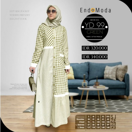 Endomoda Yd 99 Gamis Endomoda terbaru