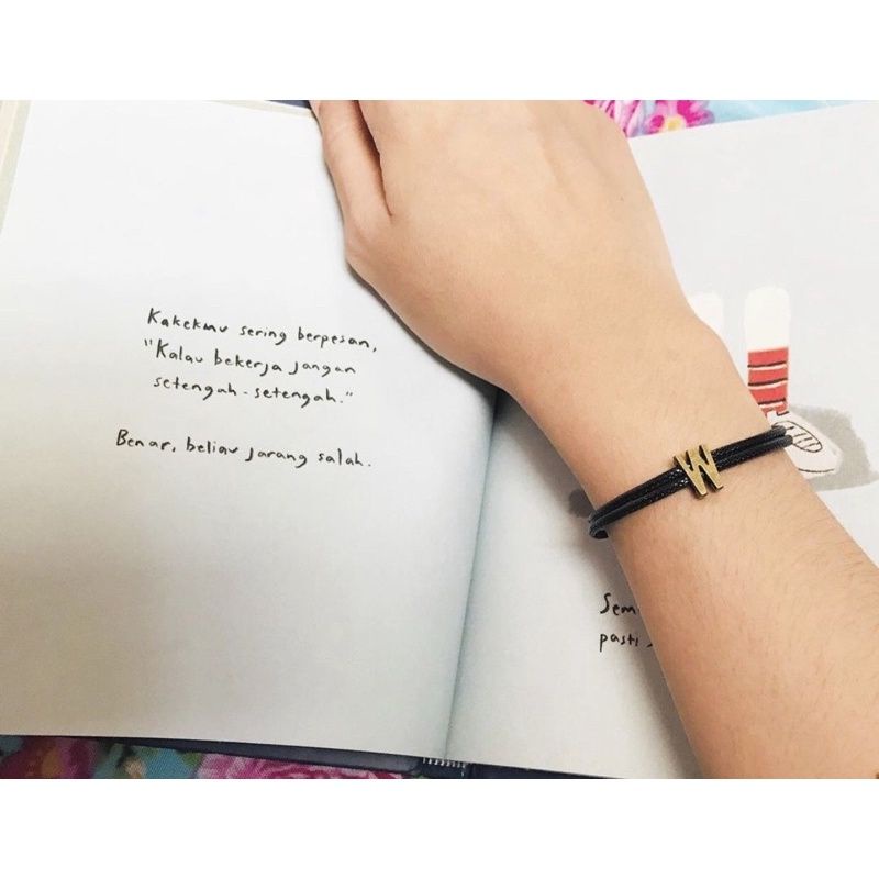 Gelang Inisial Huruf/Gelang Huruf Couple