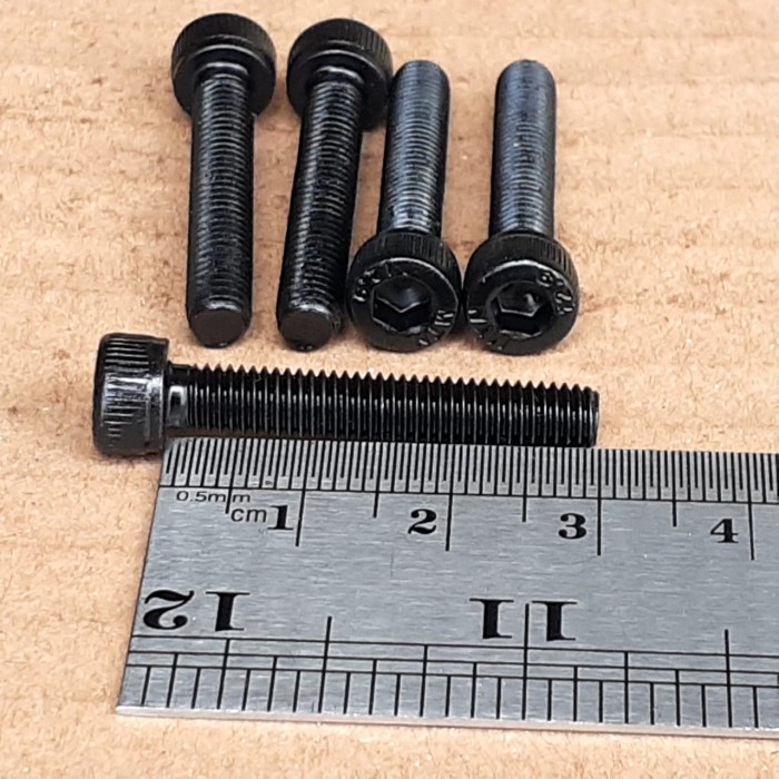 BAUT L M5X30 (3CM) BAJA FULL DRAT / BAUT L BAJA M5 X 30 GRADE 12.9 / BAUT L BAJA M5 PANJANG 3 CM / B