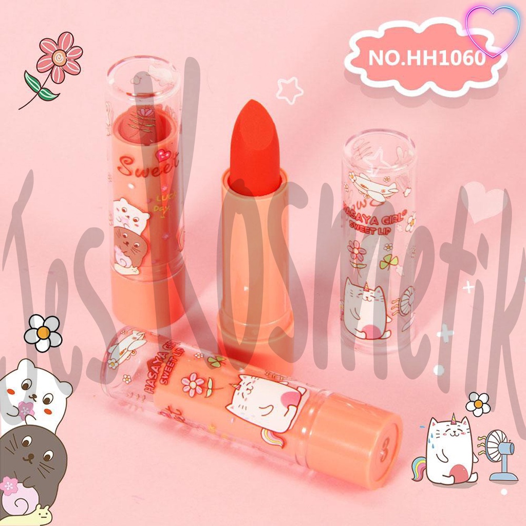 [LUSINAN] Hasaya Girl Lipstik Matte Velvet Sweet / Grosir Kosmetik
