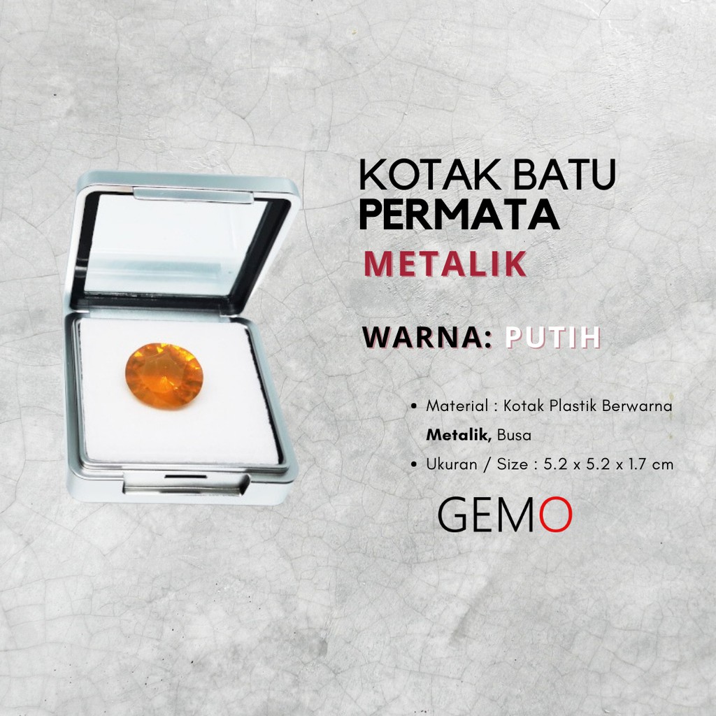 KOTAK BATU MULIA / BOX AKIK / TEMPAT PERMATA MEWAH WARNA METALIK