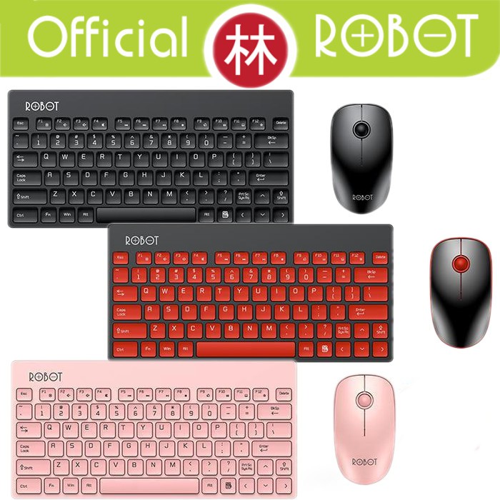 Robot KM3000 Portable Mini Wireless Keyboard &amp; Mouse Combo