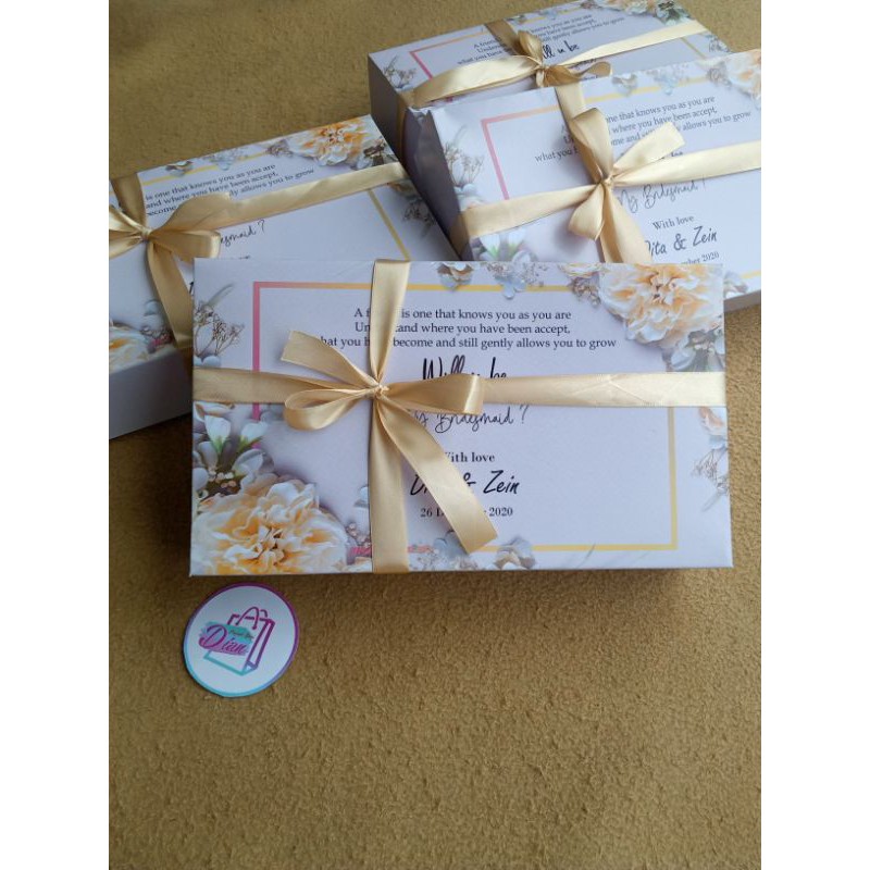 

Box bridesmaid/soft box/box bridesmaid murah