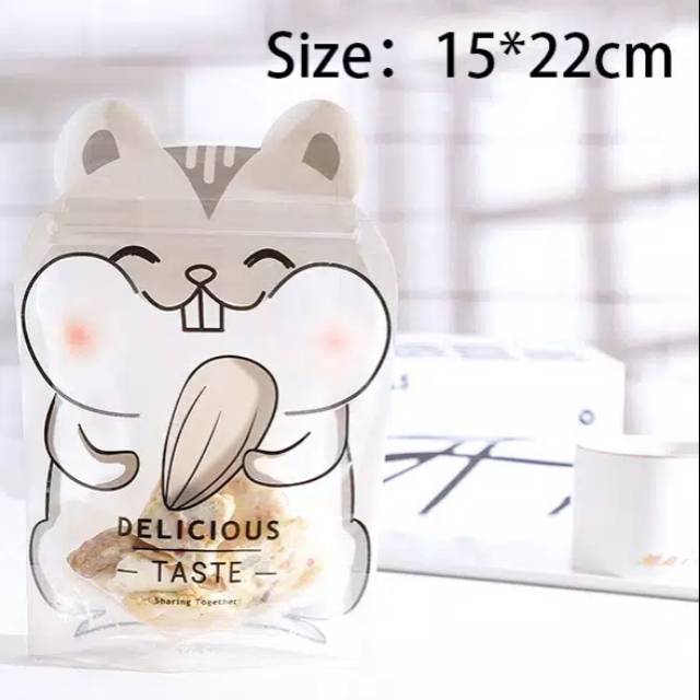 

Hamster kantong plastik pembungkus permen naugat / cookies bag / souvenir ziplock