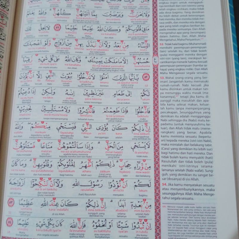 AL QUR'AN AL WASIM BESAR AL QURAN TRANSLITERASI LATIN A4 21×30Cm