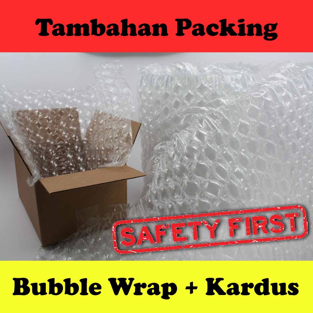 Bubble packing paket / Tambahan Packing Produk Agar lebih Aman Dari Rusak Akibat Expedisi Pengiriman