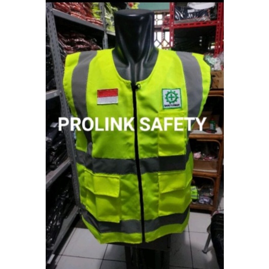 ROMPI SAFETY MERAH BAHAN KAIN DRILL ANEKA WARNA