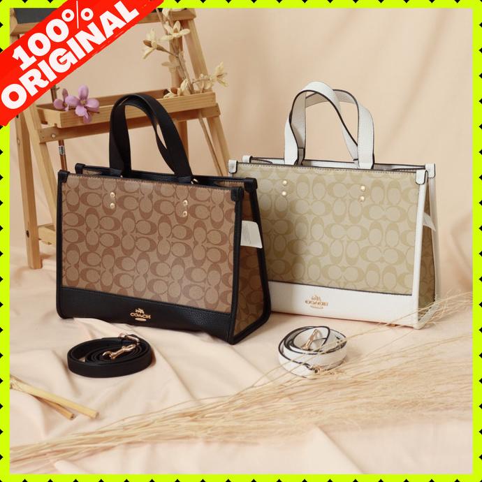 Tas Tote Bag Coach Dempsey Signature Wanita Premium Store Fr054 Alfamonica826