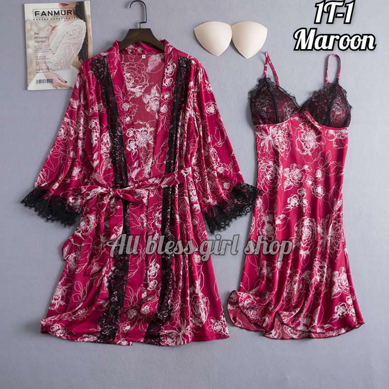 tidur kimono lingerie Baju tidur kimono lingerie 1T