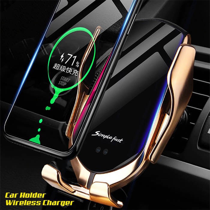 Car holder wireless charger sensor