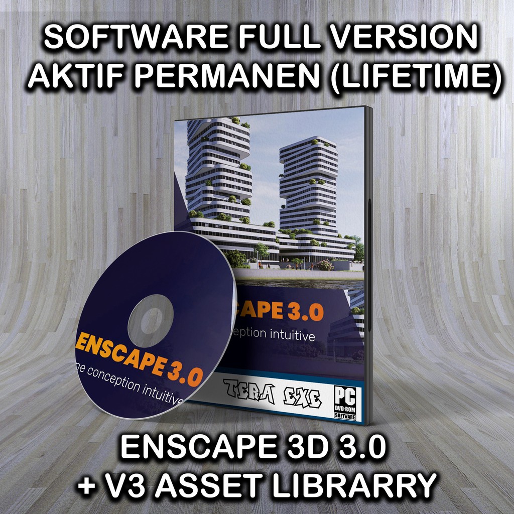 ENSCAPE 3D 3.4 dan 3.2 + Asset Library Full Version bonus SketchUp 2021