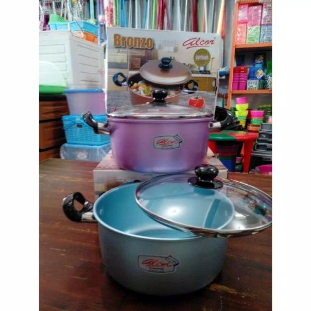 Panci Alcor Bronzo New Primero Tutup Kaca 22cm