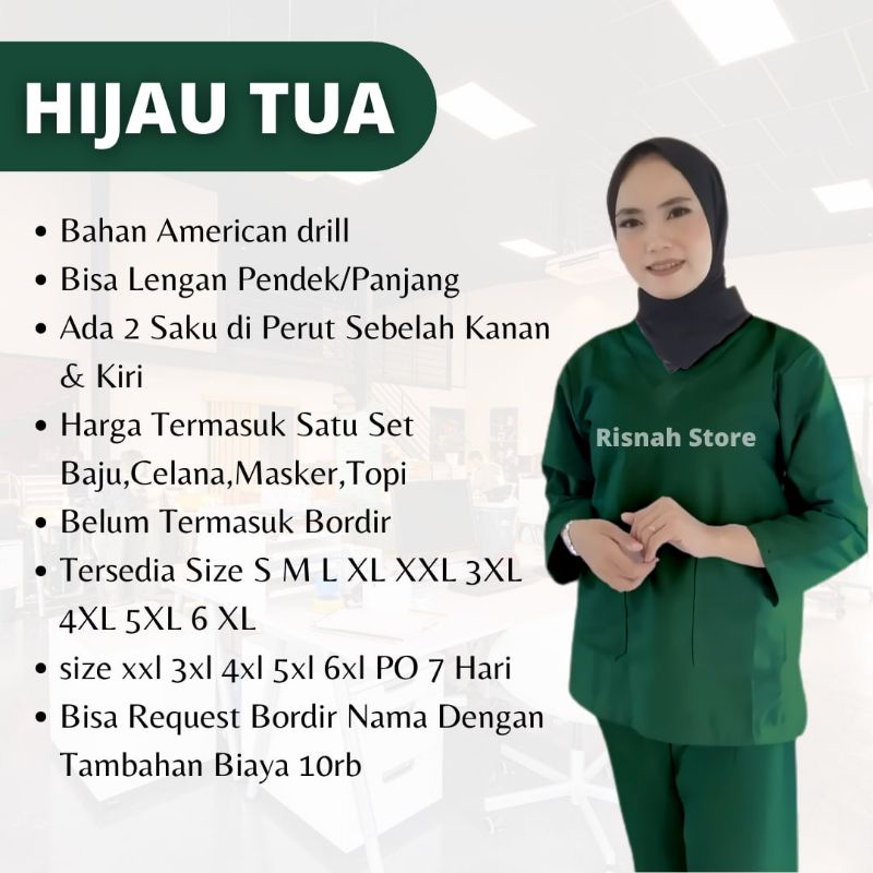 [TERLARIS 100% ] Baju Ok Lengan Panjang Atau Lengan Pendek Pria Wanita Size S M L XL Bahan American 
