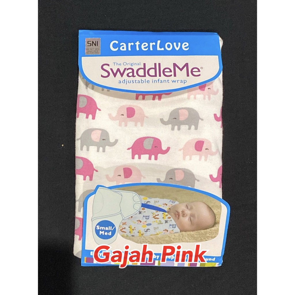 CARTERLOVE SWADDLE INSTANT / bedongan SMALL/MED / menghangatkan / bedong bayi / bedong instan bayi / adjustable infant wrap / kado lahiran / lembut / supersoft / bahan dingin