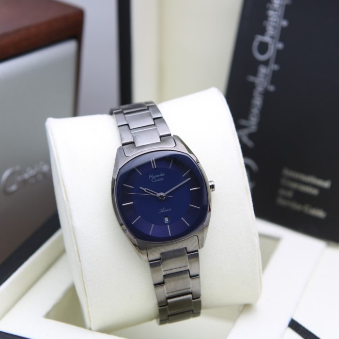 JAM WANITA ALEXANDRE CHRISTIE AC 8671 AC8671 LDBIGBU GREY BLUE ORIGINA