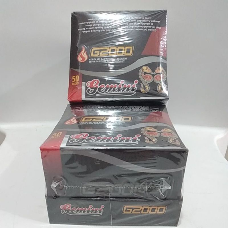 Korek Api Gas G2000 Gemini 50pcs