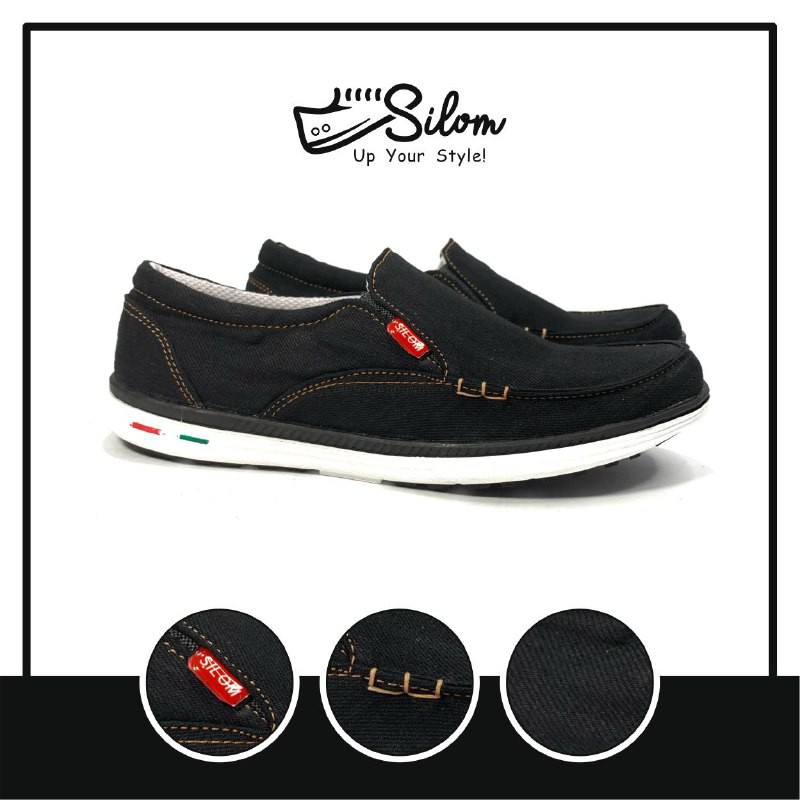 Silom sepatu kasual dengan bahan levis sepatu pria size 38-43!!!