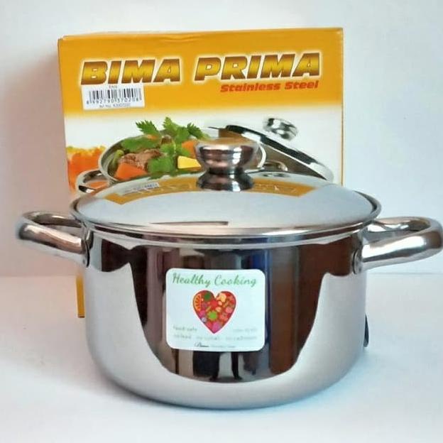 BIMA Panci Bima Prima Saucepot Panci Stainless Steel Bima 18Cm 18 Cm