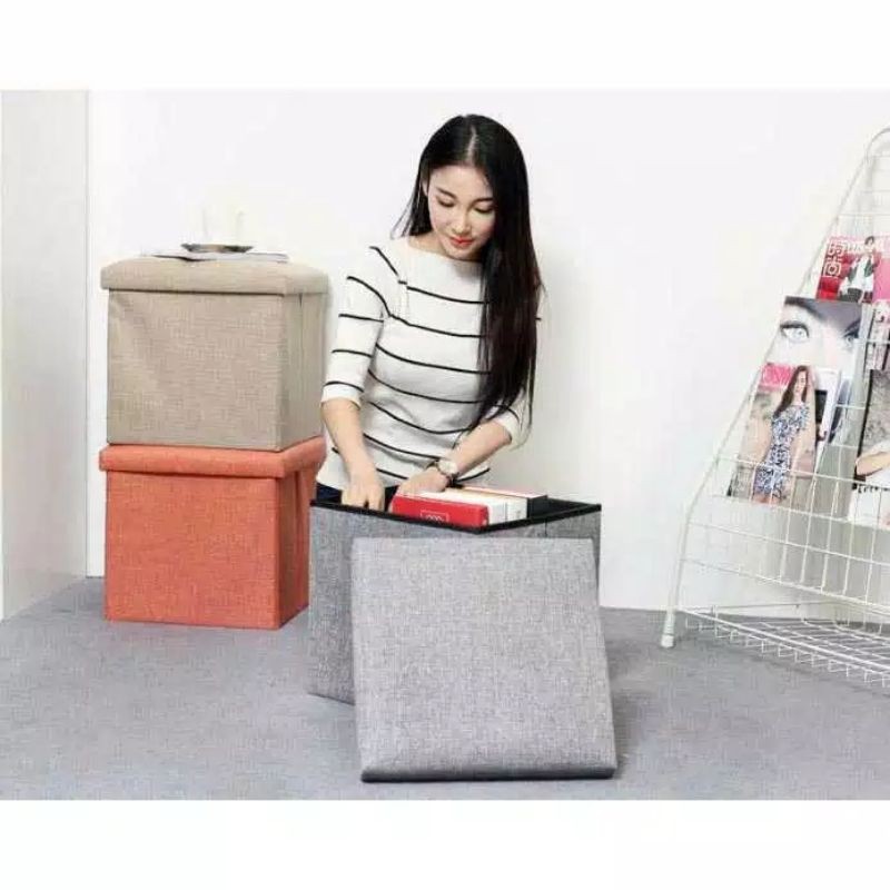 SOFA KURSI KOTAK PENYIMPANAN BARANGGreenland Storage Box Kursi Penyimpanan Serbaguna Organizer Box B