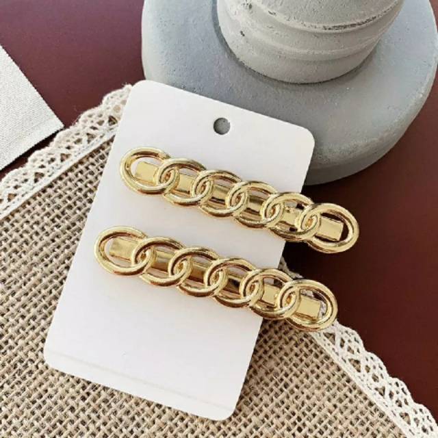 Jepit rambut Hair pin Korea Gold Chain