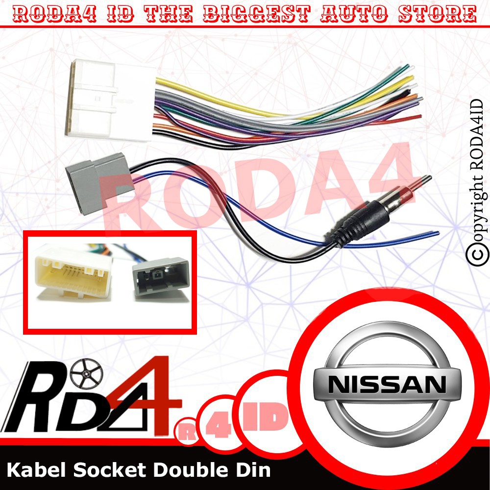 Kabel Soket NISSAN Head Unit Tape Audio Plug And Play