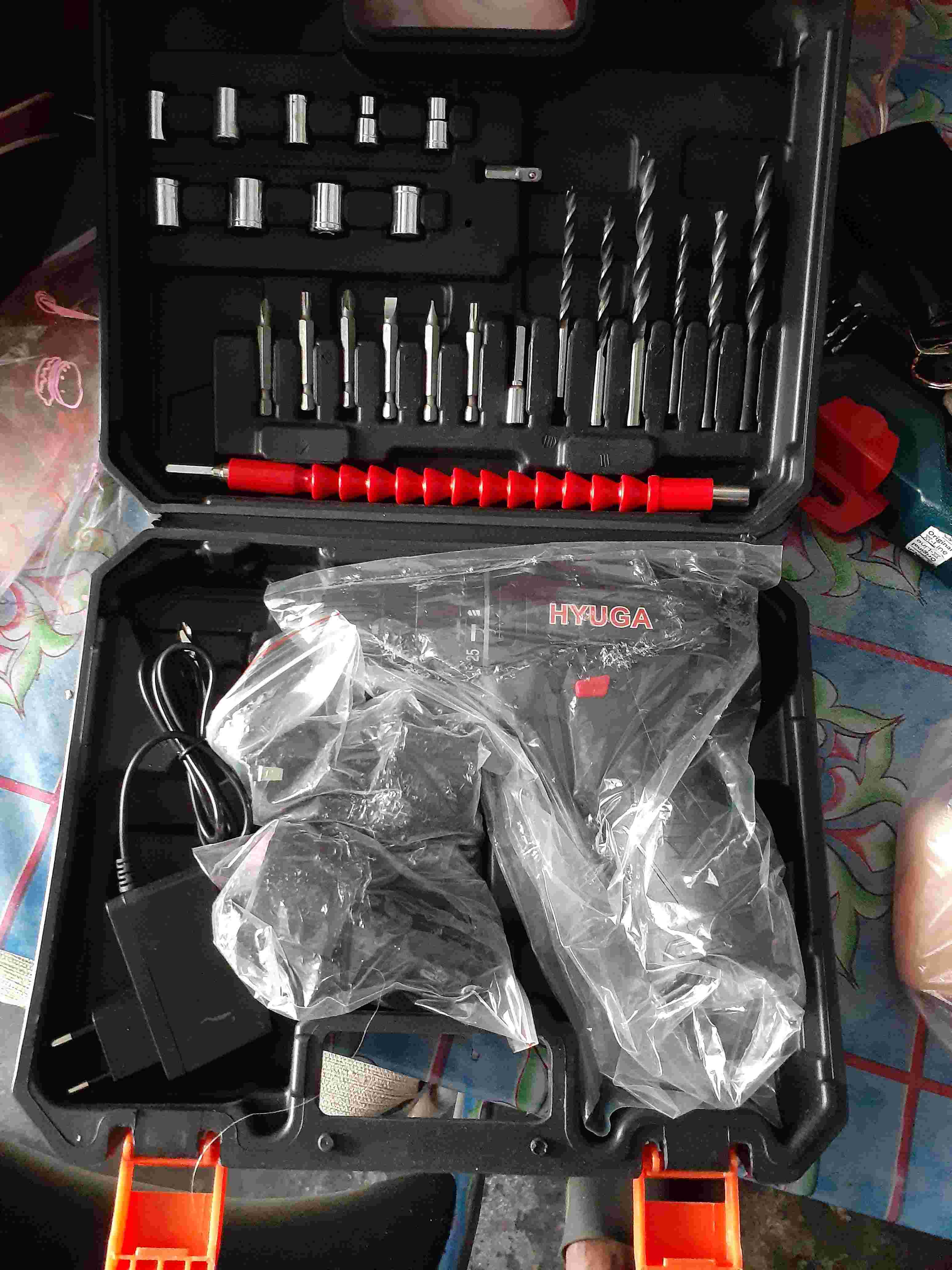 Bor Baterai Cordless Hyuga 13volt Tembok Besi Kayu Japan Tahan Panas Promo